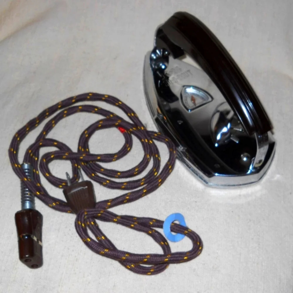 Vintage KM Gad-A-Bout Travel Iron by Bell & Howell